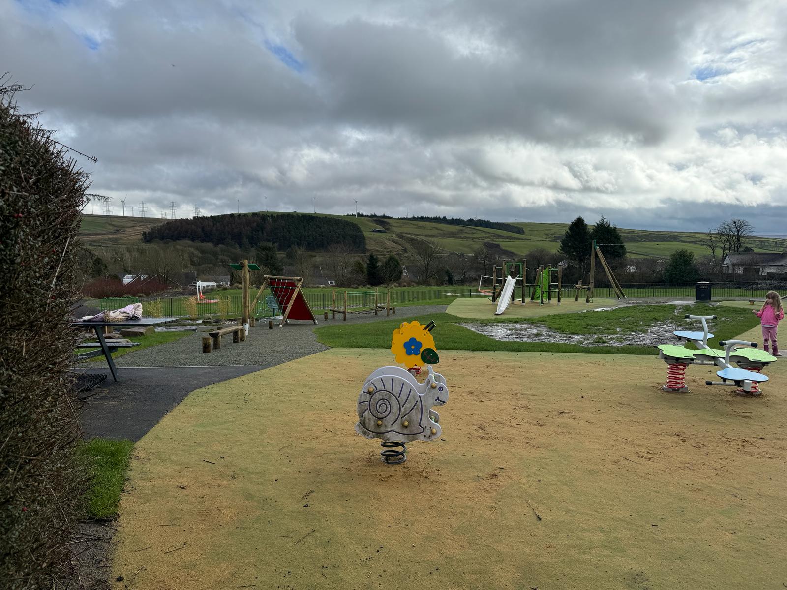 PLAYGROUND WITH NEW PLAY EQUIPMENT