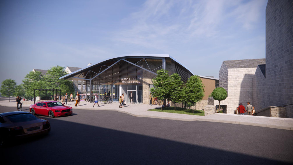 cgi of redeveloped bacup market