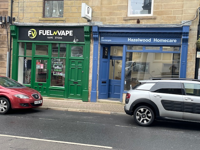 shop fronts in Haslingden