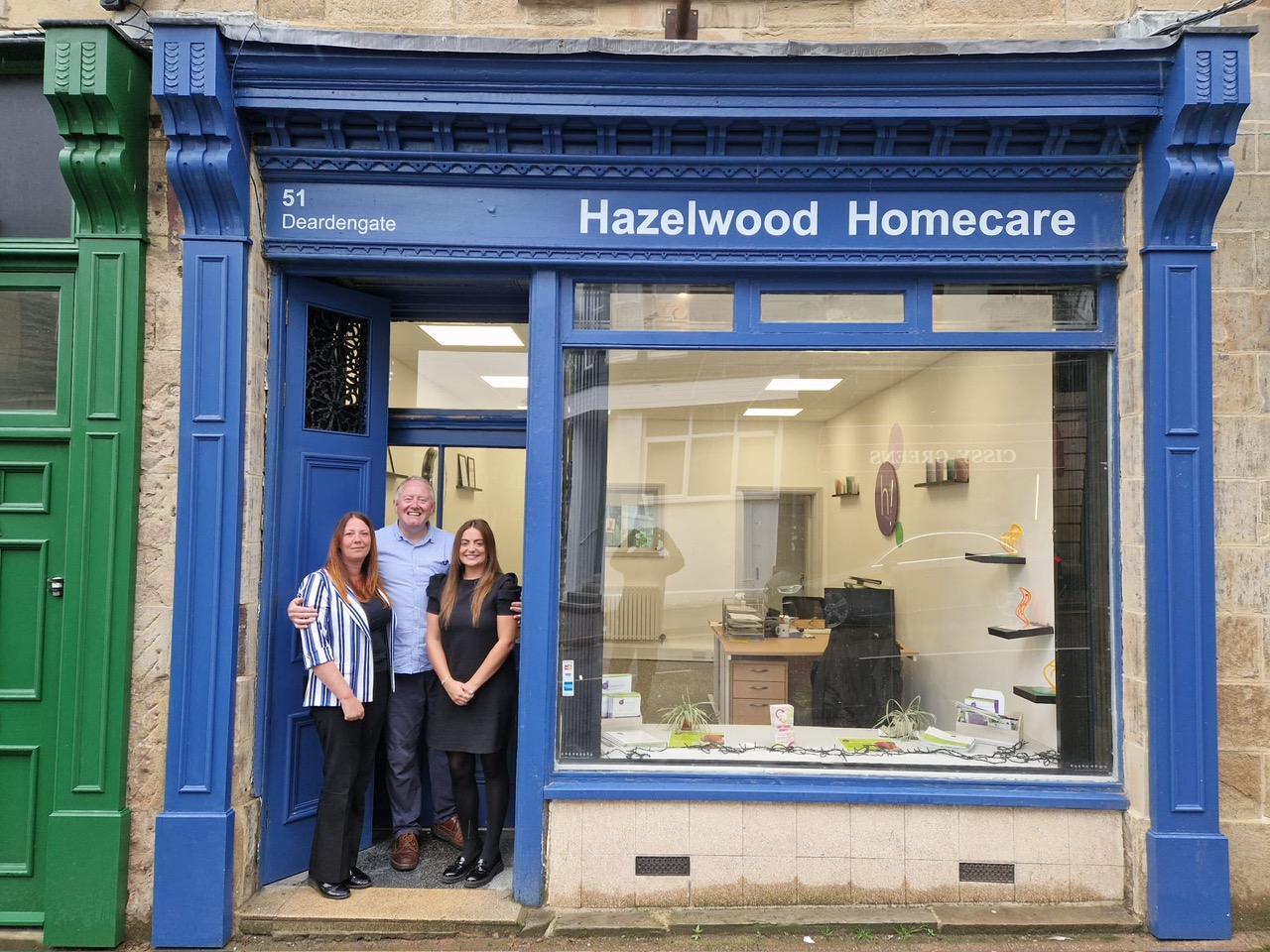 Hazelwood homecare shop front in Haslingden