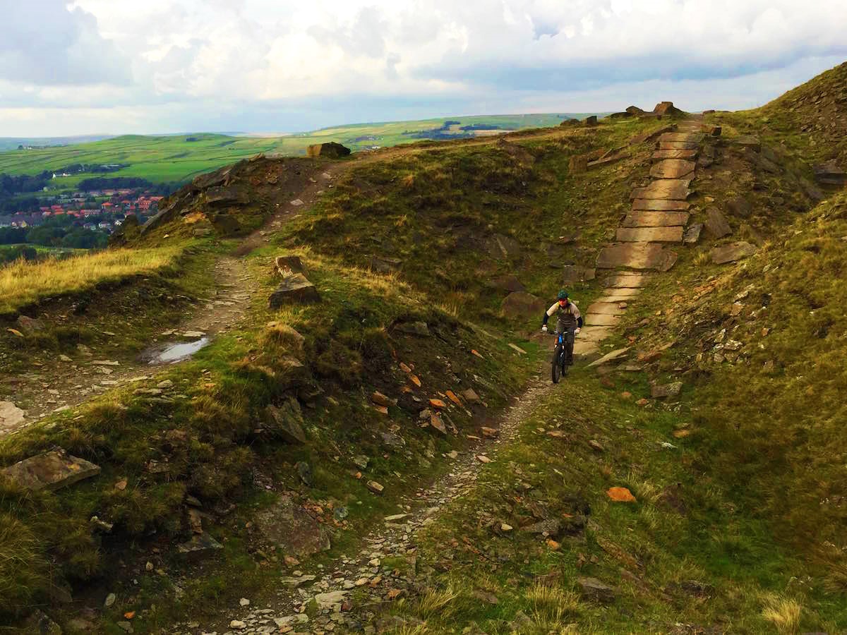 cycle track at lee quarry