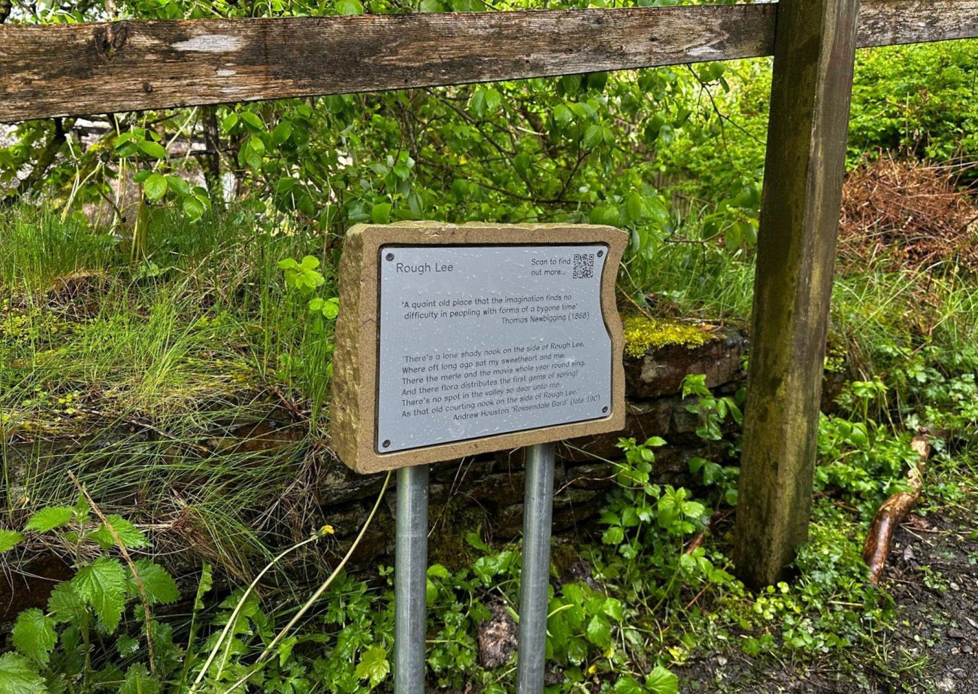 New heritage signage in Waterfoot
