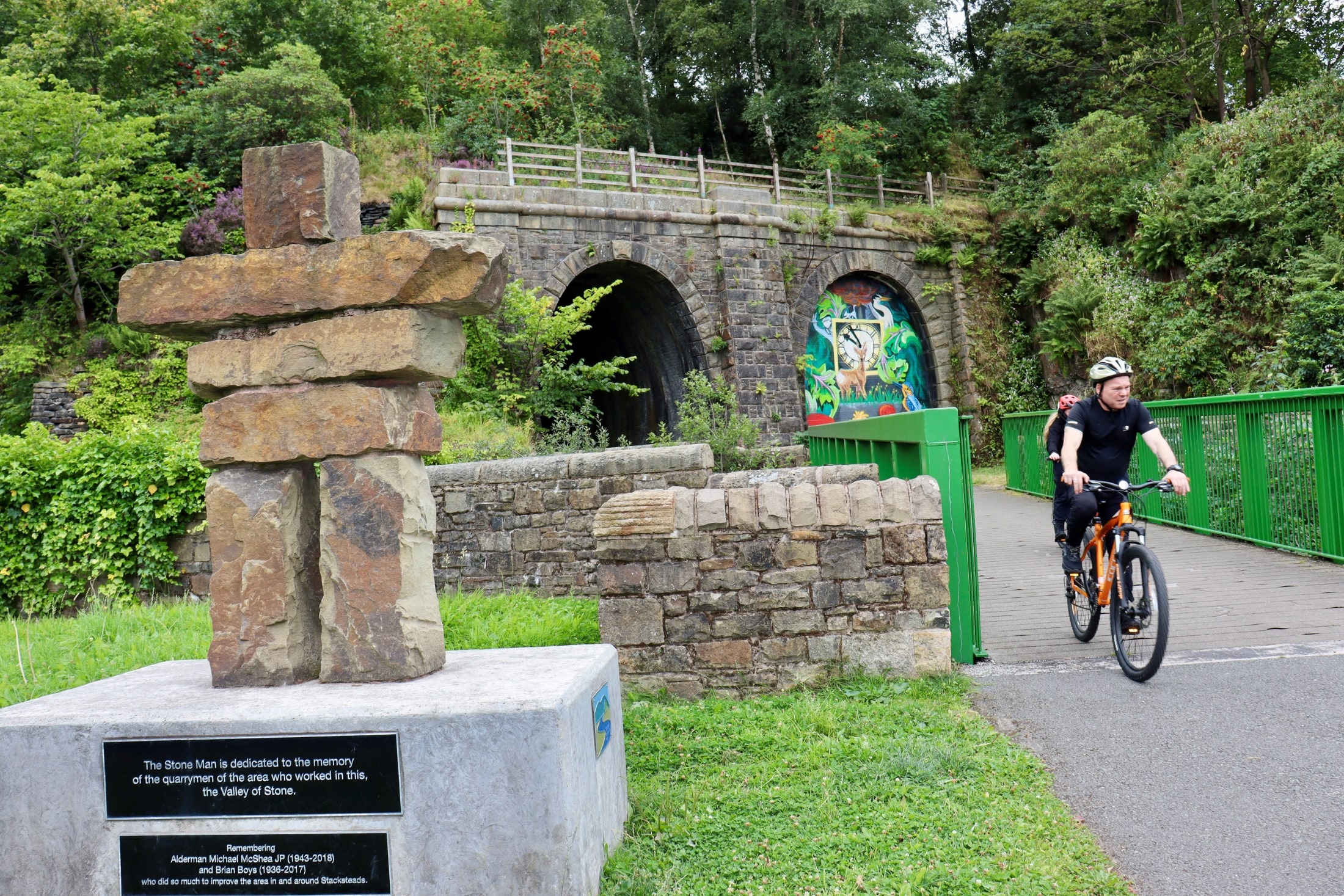 Waterfoot tunnel from bridge people min